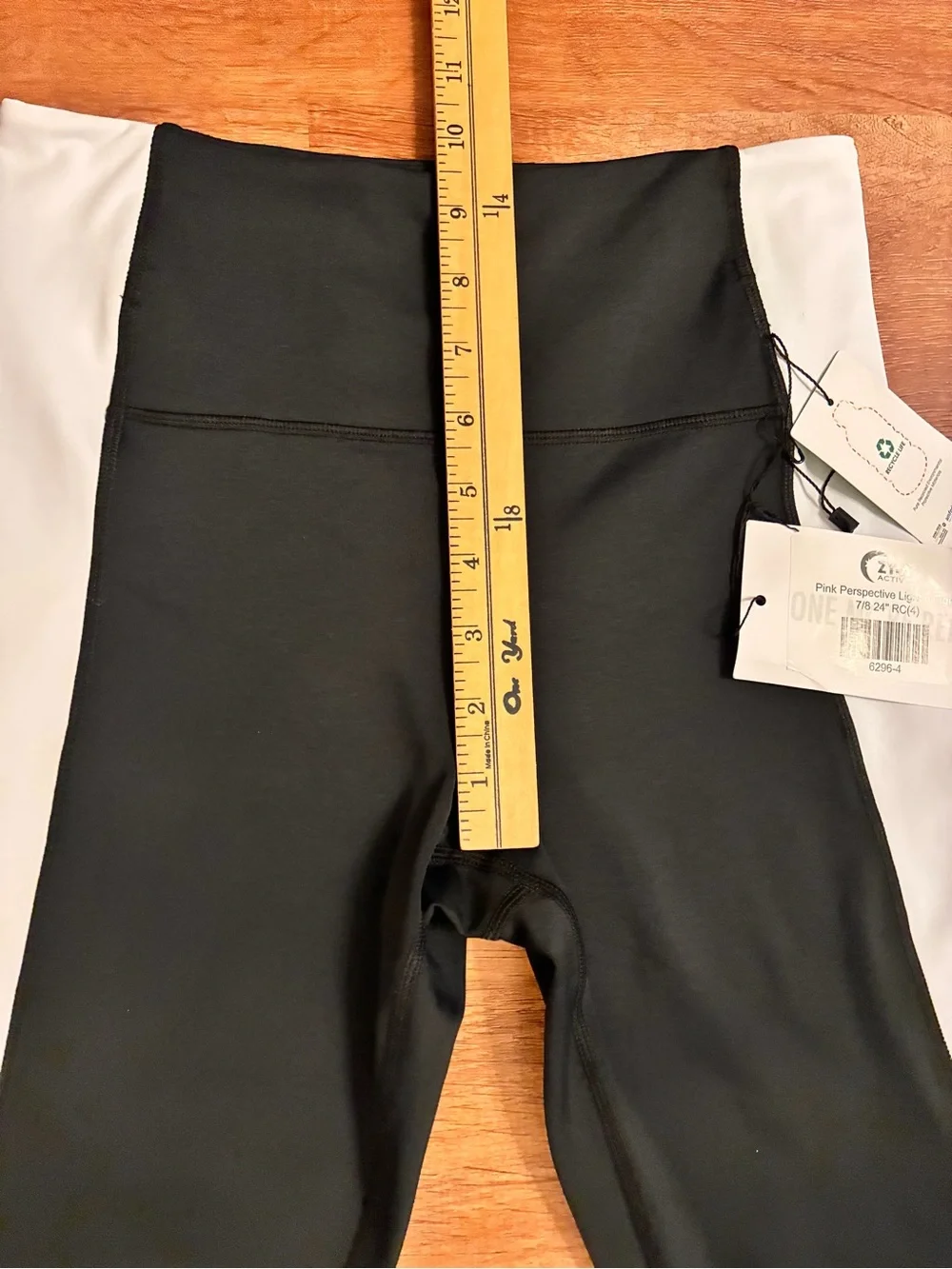 ZYIA NWT Pink Perspective Light n Tight 7/8 24” RC Sz 4 Activewear Style 6296